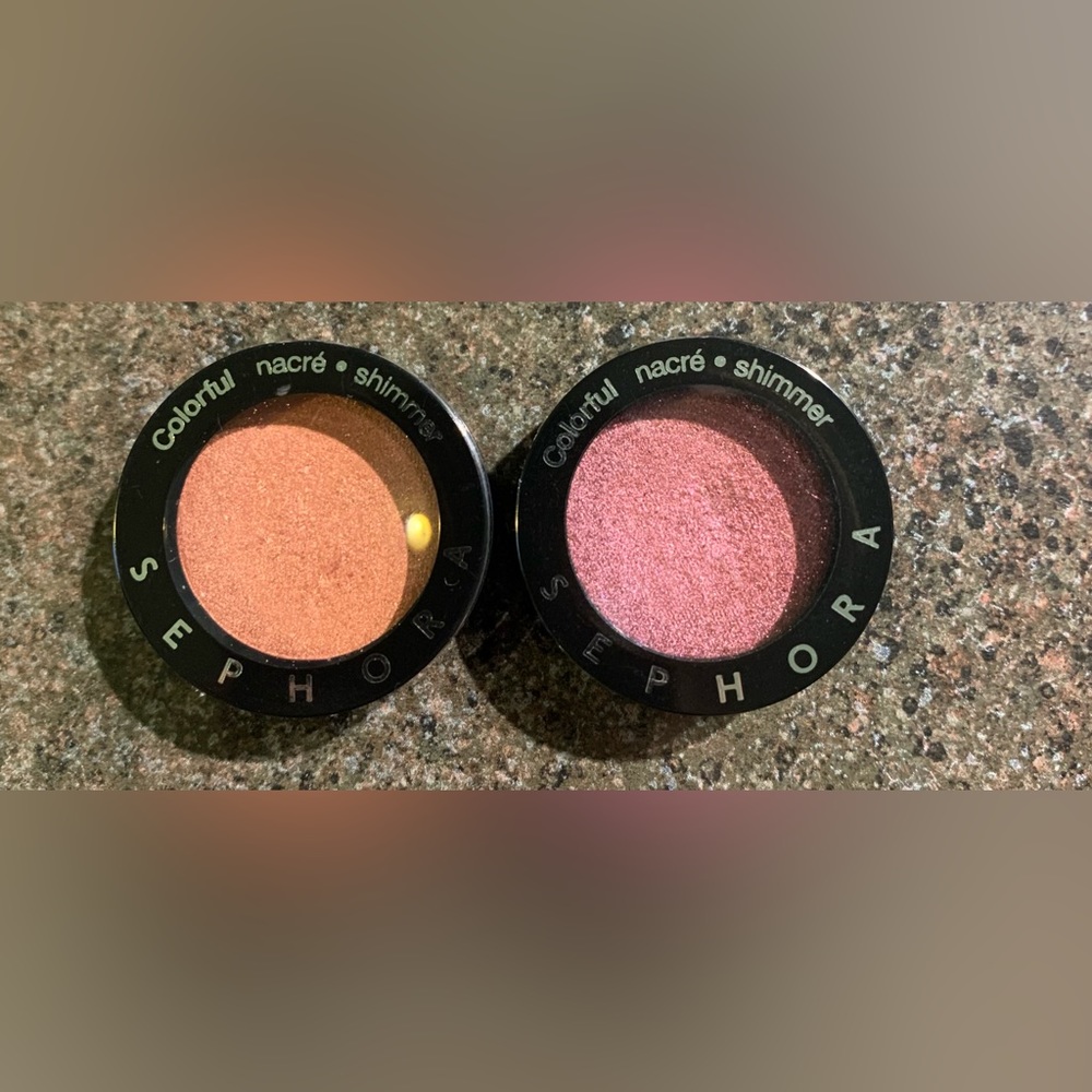 2 Sephora Collection Shimmer Eyeshadows in “Vampire Lovers” and “Cherry Blossom”